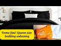 7 piece queen size bedding unboxing