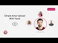 Simple Avatar Upload with Toast Using HTML CSS and JavaScript 2024