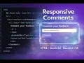 ASMR Coding - Responsive Comment System with HTML JavaScript Beautiful CSS 2