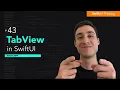 Create a tab bar with TabView and PageTabViewStyle in SwiftUI Bootcamp