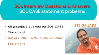 ETL Testing SQL Interview Questions using CASE statement SQL CASE statement in Oracle