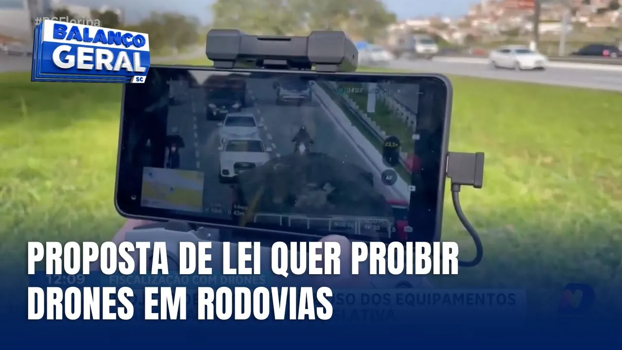 Projeto de lei que proíbe uso de drones e radares móveis em rodovias avança na Alesc
