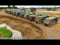 Download Lagu Incredible, Landslide in deep water, repaired by 25.5T earthmoving truck  with SHANTUI Dozer​