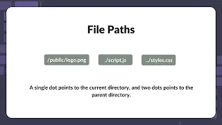 What is the difference between slashes a single dot and double dot in path syntax