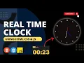 Creating A Beautiful Real Time Clock Using HTML CSS and JavaScript Mr Taiech