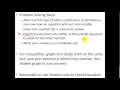 Glencoe Algebra 1 - Systems of Equations and Inequalities Review