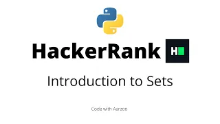 Introduction to Sets HackerRank Solution