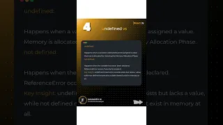 JS in depth 5 undefined vs not defined