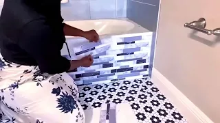 I COVERED IT WITH A Bath Mat! THIS HAS TO BE THE BEST FOR THE BATHROOM! 