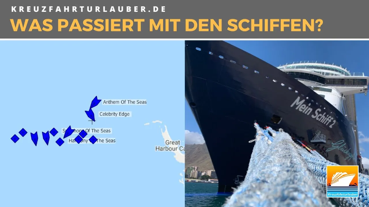 Wo "parken" gerade die Kreuzfahrtschiffe und was passiert an Bord? #stayathome