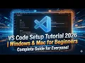 VS Code Tutorial for Beginners Download Setup Windows Mac
