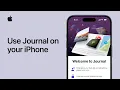 How to use Journal on your iPhone Apple Support