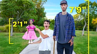 The World s Shortest Woman VS Tallest Man