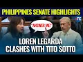 LEGARDA vs SOTTO! Tense Debate Explodes in Philippines Senate! Philippines Senate Drama
