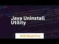 java uninstall utility