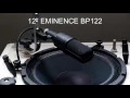 Comparing Bass Speakers Eminence BP122 vs BP102