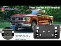 License Plate Bracket Compatible with 2021-2023 Ford F150 2 7L 3 0L 3 5L V6 5 2L V8 Accessories