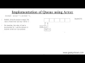 Implementation of Queue using Array in Data Structure Hindi