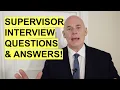 Lagu SUPERVISOR Interview Questions and ANSWERS! (How to PASS your Supervisor Interview!)
