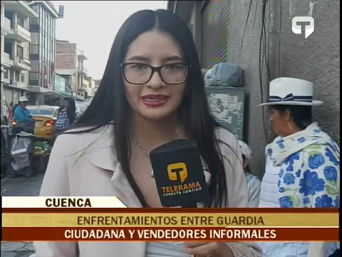 Enfrentamientos entre guardia ciudadana y vendedores informales