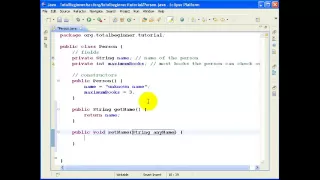 Eclipse and Java for Total Beginners - Lesson 2