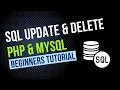 05 SQL Delete and Update PHP MYSQL Tutorial Tagalog