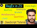 Regular Expression in JS Create Regex Modifiers Brackets MetaCharacters and Quantifiers