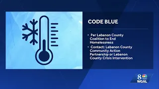 Lebanon County issues Code Blue due to freezing temperatures