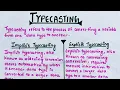 Type casting in Java typecasting Hindi lec-9 TheCodeBeat