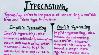 Type casting in Java typecasting Hindi lec-9 TheCodeBeat