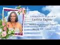 Celebration Service for the Life of Laetitia Eugene March 24 2025 2 00 p m