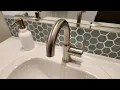 Delta Faucet Trinsic Single Hole Swivel Spout Bathroom Faucet QUICK OVERVIEW