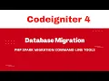 Codeigniter 4 Creating a table using PHP spark command Database Migration codewithramra1862