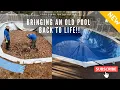 Bringing an old ABOVE GROUND POOL back life Liner Replacement Project