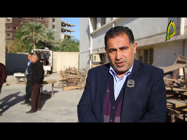 ⁣العتبة الكاظمية المقدسة تنظم حملة صيانة المقاعد الدراسية لمدارس تربية الكرخ الثالثة