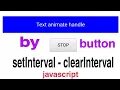 setInterval and clearInterval javascript bangla tutorials clearInterval button handle