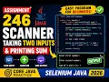 246 Java Assignment - Scanner intaking two inputs and resulting sum Selenium Java 2026