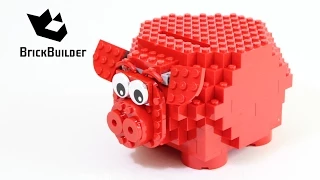 Lego 40155 Piggy Coin Bank - Lego Speed Build