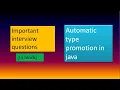 type promotions in java method overloading with type promotion type promotion example in Hindi