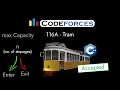 Codeforces 166A - Tram Detailed C Solution TheCoDeveloper