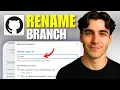 How To Rename The Default Master Branch To Main In GitHub Tutorial 2026