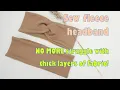 Sew Fleece headband twisted headband sewing tips thick layers fabric