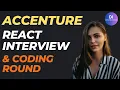 Accenture ReactJs Interview 1st Round Selected ReactJs Javascript