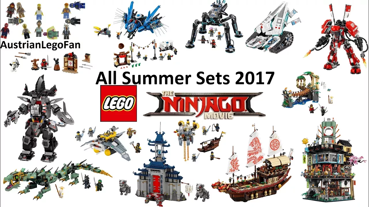 LEGO Ninjago Dragons Compilation with Minifigures (knock-off)