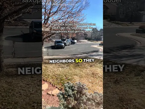 Nosy neighbor sees SWAT team come for neighbor 😂