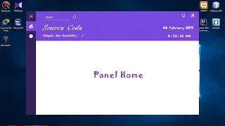 Java Netbeans - Source Code Multi Panel in one Frame with date and time