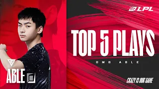 LPL Top 5 Plays | OMG Able - Willing and Able | 2022 Summer Split Week 3