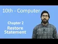 10th Class Computer - Ch 2