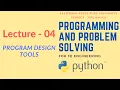 Lecture - 04 SPPU s Programming and Problem Solving Program Design Tools