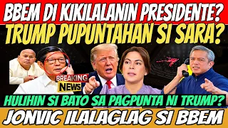 TRUMP PUPUNTAHAN SI SARA? JONVIC ILALAGLAG SI BATO HUHULIHIN SA ARAW NG PAGPUNTA NI TRUMP?